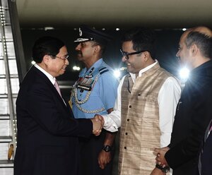 Pham Minh Chinh, Vietnam’s prime minister, arrives in India for three-day state visit