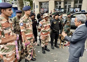 Indian K9 team arrives in Paris for Olympic Games security duty