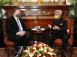 Jaishankar, Pompeo discuss Indo-Pacific, Quad, counter-terrorism