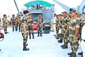 Amid Bangladesh turmoil, DG BSF inspects borders in West Bengal’s Sundarbans, North 24 Parganas