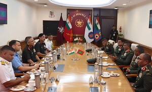 CDS Gen Chauhan holds talks with his Maldivian counterpart Maj Gen Hilmy in New Delhi