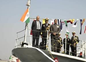 Defence Secretary Ajay Kumar commissions ICG Ships Annie Besant and Amrit Kaur 